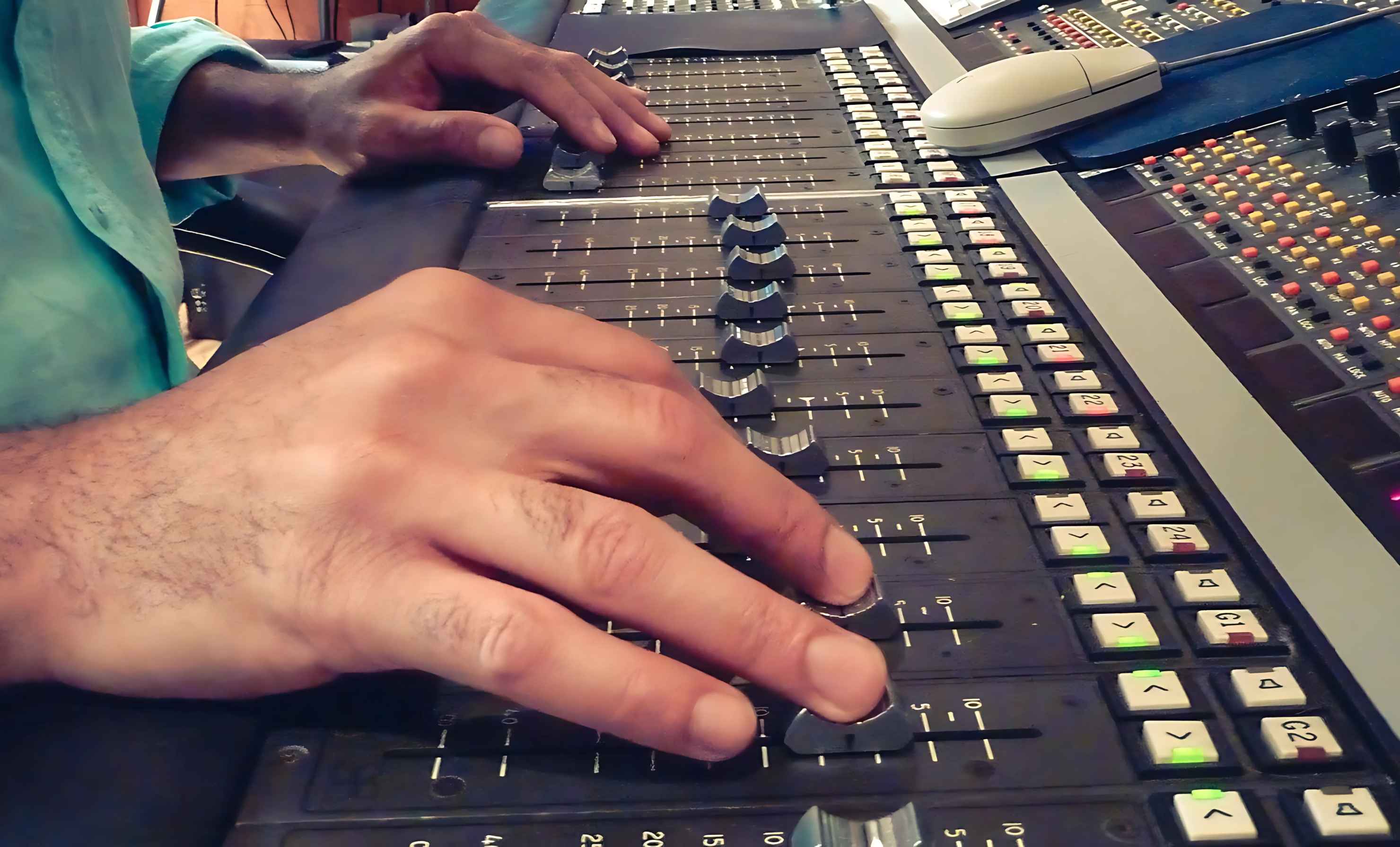 Professional mixing studio equipment